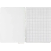 Бизнес-тетрадь WAVES А4 100л. ATTACHE клет,спир,пласт,заклад,цв.зеленый