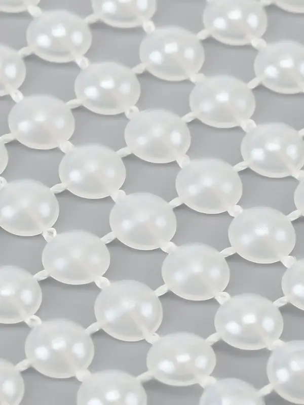 Лента с имитацией жемчуга, 4 см, 9&plusmn;1 м, белая