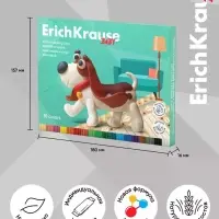 Пластилин мягкий (восковой) ErichKrause Baby, 18 цветов, 234 г, со стеком, в коробке