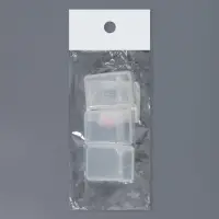 Контейнеры для хранения мелочей, 2.5×2.3×3.4 см, 3 шт., прозрачные