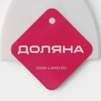 Шпатель кондитерский с ручкой Доляна, 16.5&times;9.5 см, белый