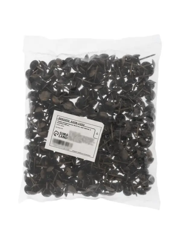 Гвозди ТУНДРА, декоративные, обивочные, 8&times;15 мм, бронза, 500 шт.