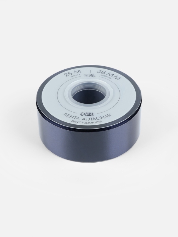 Лента атласная двухсторонняя №330 38мм*25±1м кобальт TR Лента атласная двухсторонняя №330 38мм*25±1м кобальт TR