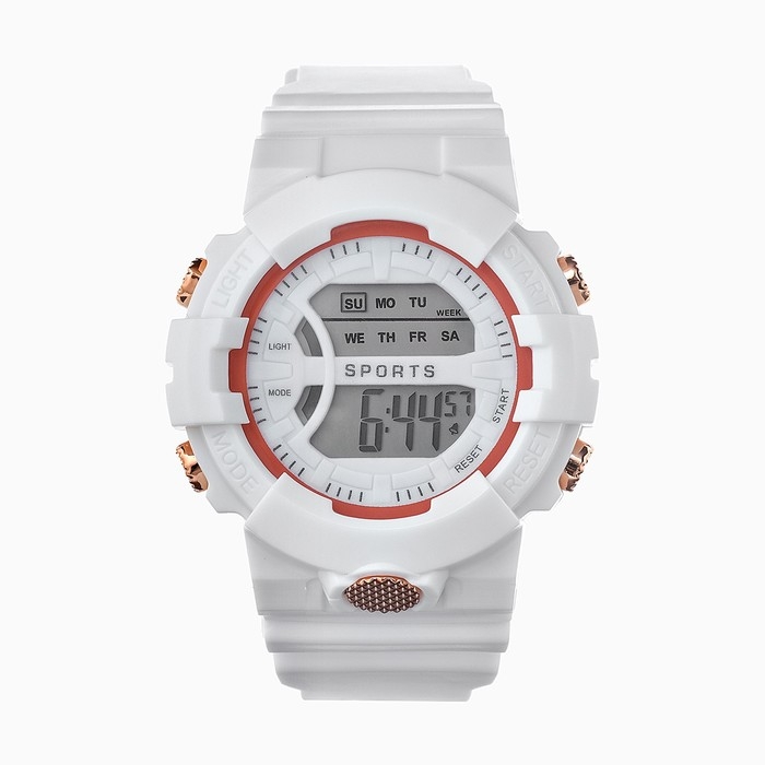 Часы наручные электронные женские, ремешок силикон, с календарем, водонепроницаемые Часы наручные электронные женские, ремешок силикон, с календарем, водонепроницаемые