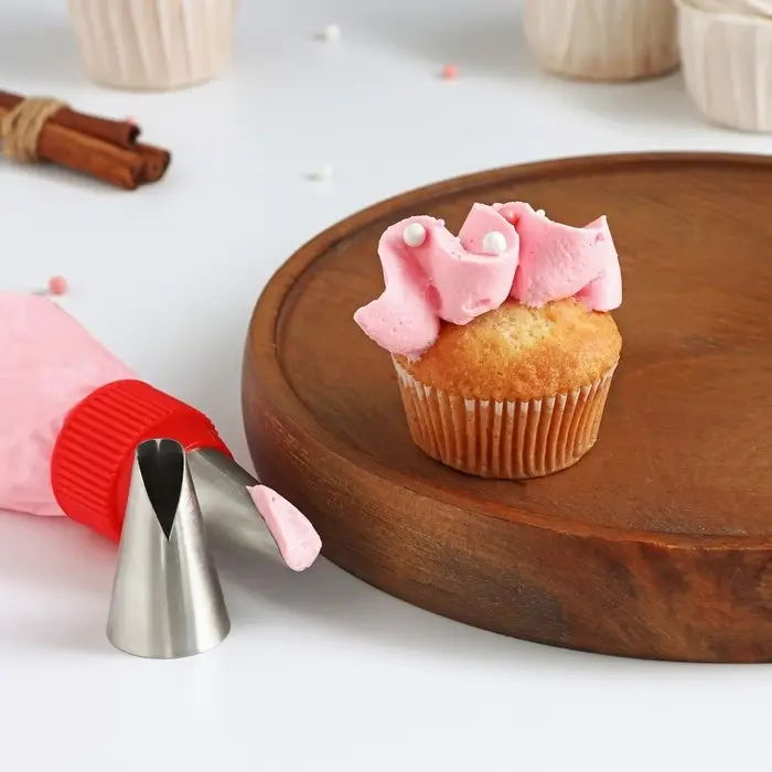 Насадка кондитерская d=3 см, выход 1,5 см, нержавеющая сталь Насадка кондитерская d=3 см, выход 1,5 см, нержавеющая сталь