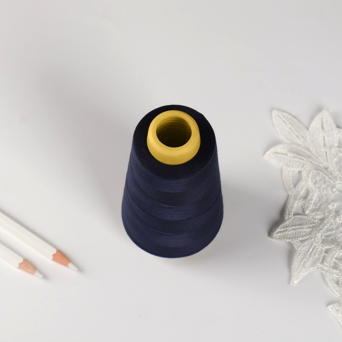 Нитки 40/2, 2700 м, тёмно-синие Нитки 40/2, 2700 м, тёмно-синие