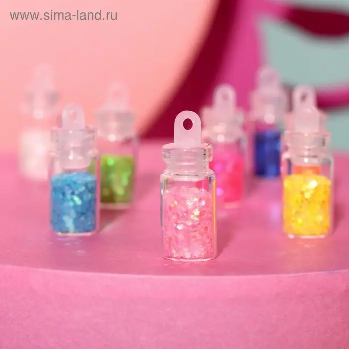 Набор крупных блёсток для декора ногтей «Ты рождена сиять!» Набор крупных блёсток для декора ногтей «Ты рождена сиять!»