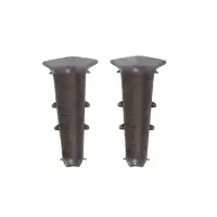 Угол внутренний для плинтуса &laquo;Деконика&raquo;, 70 мм, 2 штуки, цвет 548 лофт серый