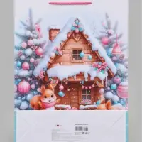 Пакет подарочный &laquo;Праздничные бельчата&raquo;, 33&times;10&times;42.5 см