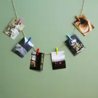 Прищепки для декора, набор 50 шт., красные &mdash; 2.5 см