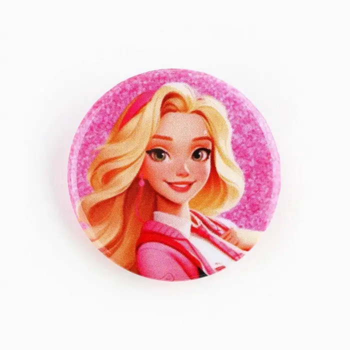 Значок металлический , закатной «Детский для мальчика и девочки», d=2,5 см, МИКС Значок металлический , закатной «Детский для мальчика и девочки», d=2,5 см, МИКС