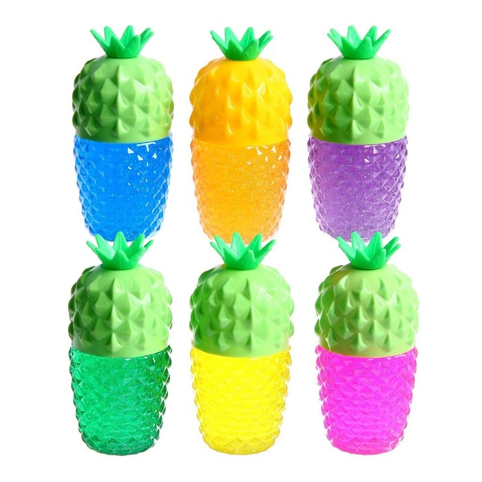 Лизун - слайм «Ананас», цвета МИКС Лизун - слайм «Ананас», цвета МИКС