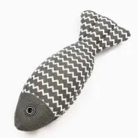 Игрушка для кошек &laquo;Рыба моей мечты&raquo;, 21 см, с кошачьей мятой, серая