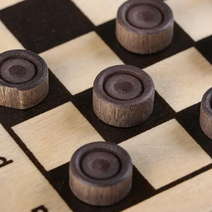 Настольная игра нарды с шашками TAKE IT EASY &laquo;Узор&raquo;, деревянные большие, 40&times;40 см