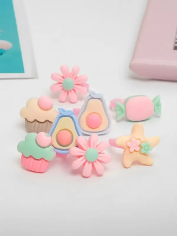 Кольцо &laquo;Выбражулька. Гастрономия&raquo;, форма МИКС, фасовка 100 шт. разноцветное, безразмерное