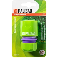 Соединитель для шланга пластмассовый быстросъемный 1/2 PALISAD (66140)