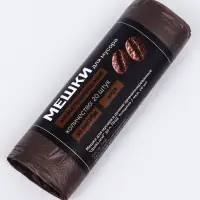 Мешки для мусора ароматизированные 30 л, Кофе UpakLand ПНД, толщ 7 мкм, 20 шт.