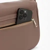 Сумка женская мессенджер TEXTURA на магните, 25&times;7.5&times;19 см, бежевая