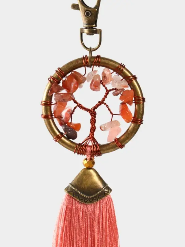 Брелок ловец снов Брелок ловец снов "Великое древо" 19 см, цв. розовый