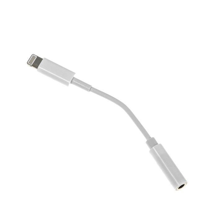 Переходник Luazon, с Lightning на Jack 3.5, музыка + гарнитура, от iOS 10.3, белый Переходник Luazon, с Lightning на Jack 3.5, музыка + гарнитура, от iOS 10.3, белый