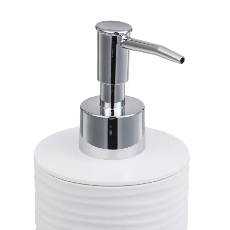 Диспенсер для жидкого мыла тм VETTA Тренто, 250мл, пластик, PP+ABS, белый, 7,5х7,5х16,5см