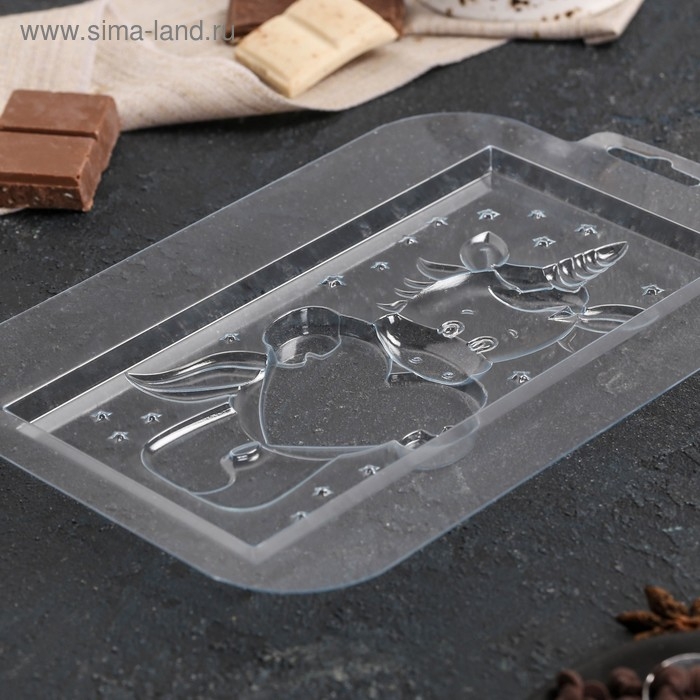 Форма для шоколада «Мечтая о любви», пластик, прозрачная Форма для шоколада «Мечтая о любви», пластик, прозрачная