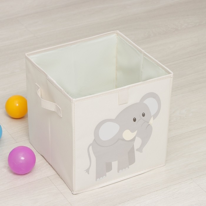 Короб стеллажный для хранения «Слоник», 29×29×29 см Короб стеллажный для хранения «Слоник», 29×29×29 см