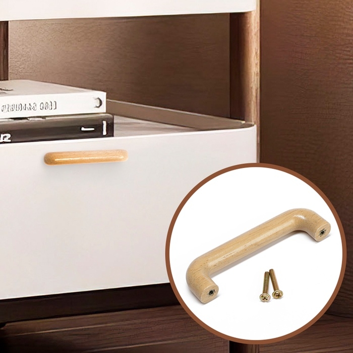 Ручка-скоба CAPPIO RSC041, дерево, м/о 96 мм Ручка-скоба CAPPIO RSC041, дерево, м/о 96 мм