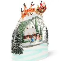 Фигурка светодиодная &laquo;Сказка&raquo;, новогодняя, 3хАА, музыка, свет, USB, 9.5&times;16&times;20 см