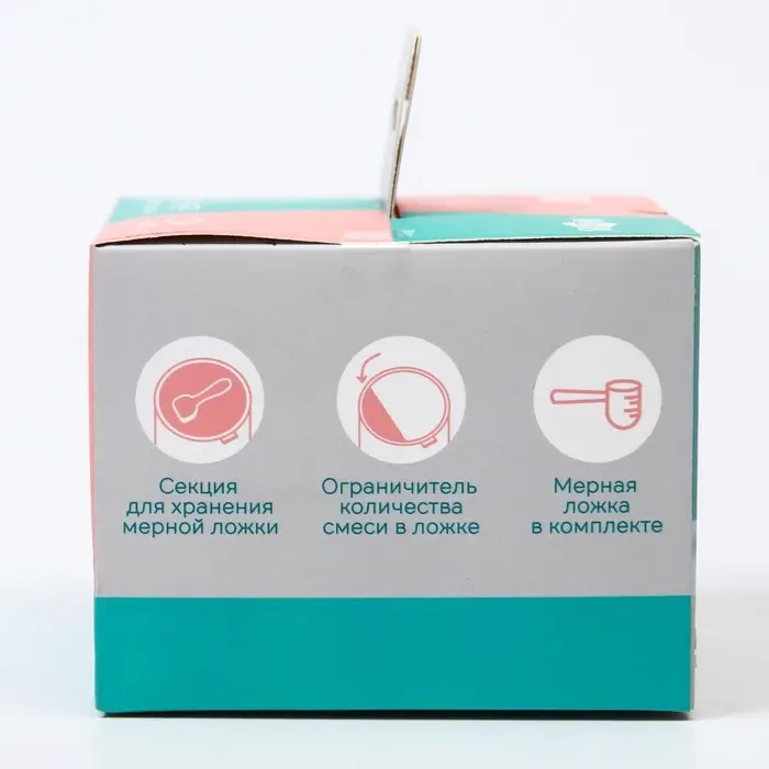 Контейнер для детского питания Мишка 1, 150 мл, розовый