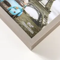 Фоторамка пластик 13х18 см "Ламберто" серебро с белым 19х14х3,5 см