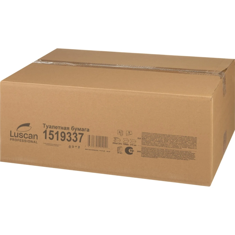 Бумага туалетная д/дисп Luscan Professional 2сл бел вт см 250л 30пач/уп