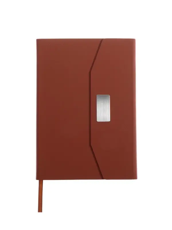 Ежедневник недатированный формат А5, с клапаном, 112л, линия, пвх, Коричневый Ежедневник недатированный формат А5, с клапаном, 112л, линия, пвх, Коричневый