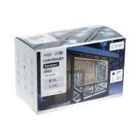 Гирлянда &laquo;Занавес&raquo; 2&times;3 м, IP44, УМС, белая нить, 760 LED, свечение белое, 220 В