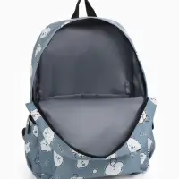 Рюкзак школьный &laquo;Мишки&raquo; для девочки, с пеналом, 3 кармана, 28&times;12&times;43 см, серый