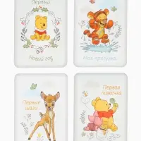 Двухсторонние карточки для фотосессий, развивающие чёрно-белые картинки, 18 штук, 14&times;10 см, Дисней
