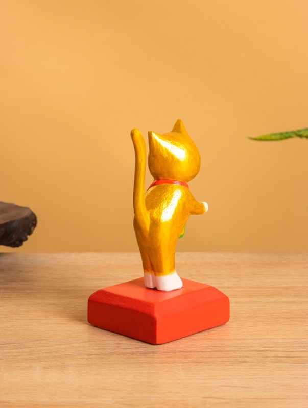 Сувенир на подставке «Кошка с сумочкой», 5×5×11 см, дерево Сувенир на подставке «Кошка с сумочкой», 5×5×11 см, дерево