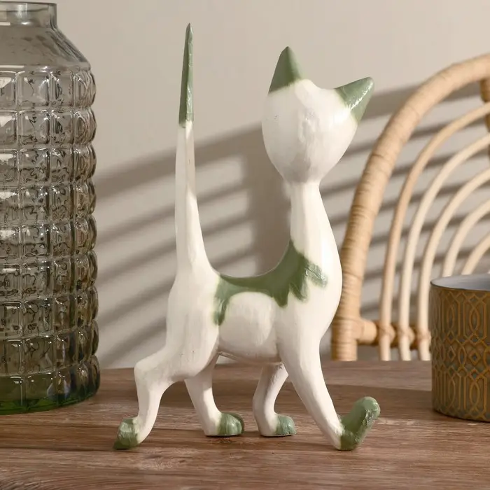 Сувенир дерево "Кошечка" с серым 17х27х7 см