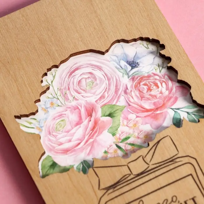 Конверт для денег с деревянным элементом "Всего, что радует сердце", 16,5 х 8 см