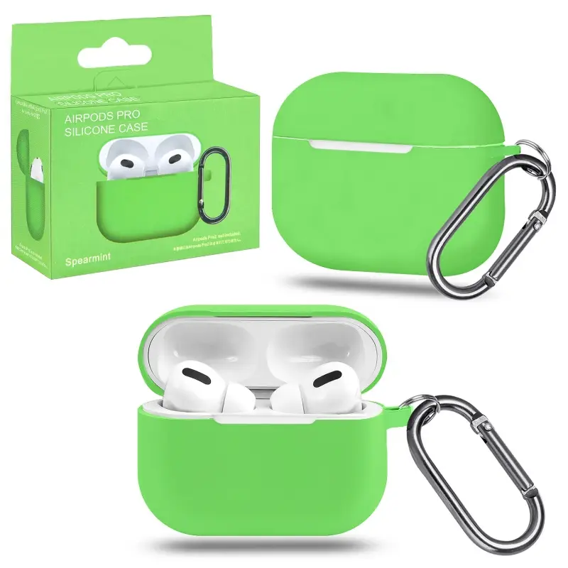 Чехол для AirPods Pro с карабином №20 Spearmint