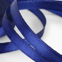 Лента атласная, 6 мм, 23±1 м, синяя №120