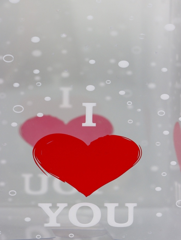 Складная коробка из PVC I love you, 12 x 12 x 15 см 5шт Складная коробка из PVC I love you, 12 x 12 x 15 см 5шт