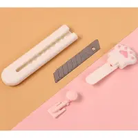 Нож канцелярский &laquo;Лапка&raquo;, лезвие 9 мм, пластик, МИКС