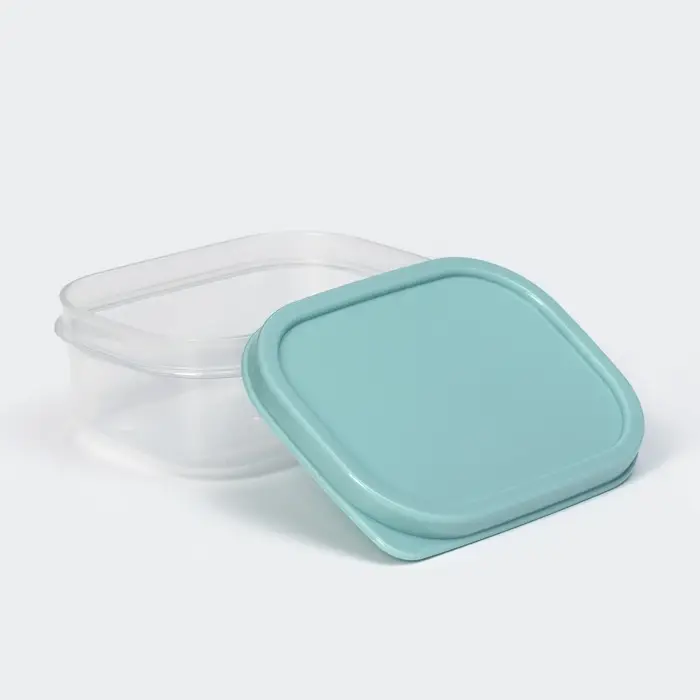 Контейнер пищевой Доляна, 150 мл, цвет бирюзовый Контейнер пищевой Доляна, 150 мл, цвет бирюзовый