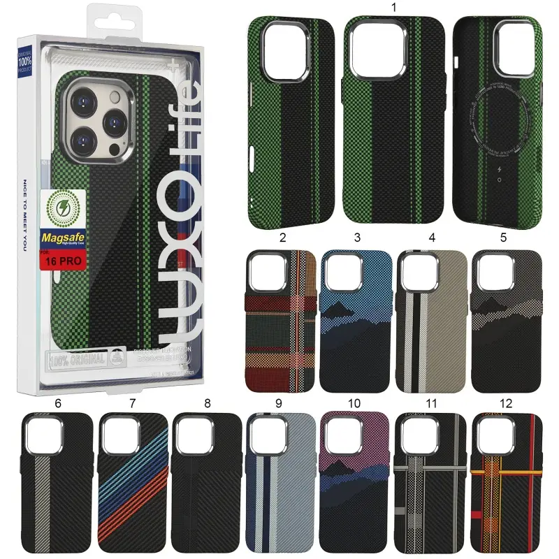 Чехол для iPhone 16 Pro Luxo Carbon