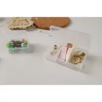 Органайзер для хранения мелочей, 3 ячейки, 11&times;7&times;2.5 см, прозрачный