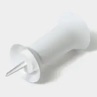 Ваза для цветов, 2.8 л, d=19 см, h=40 см, пластиковая, белая