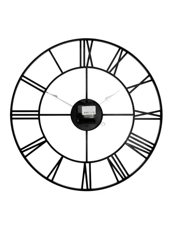 Часы настенные, серия: Лофт, плавный ход, d=45 см, чёрные
