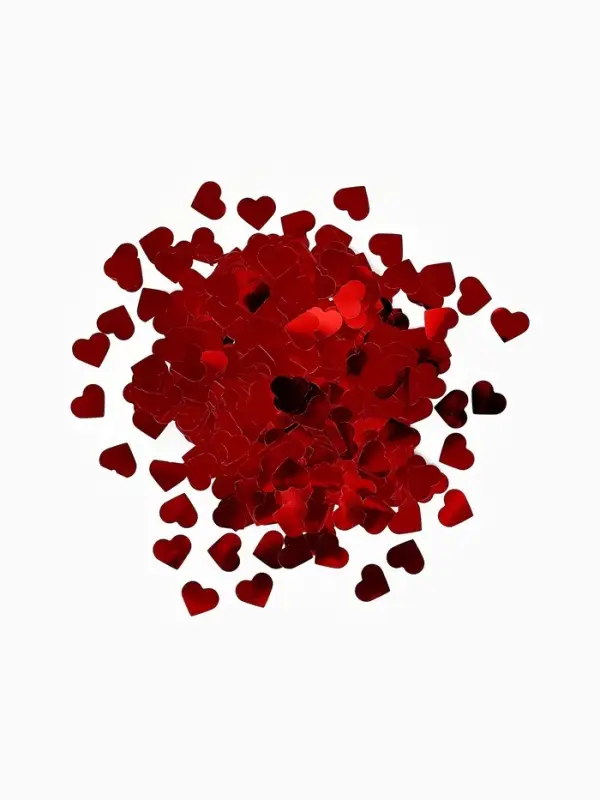 Наполнитель для шаров &laquo;Конфетти сердце&raquo;, d=1.5 см, 10 г