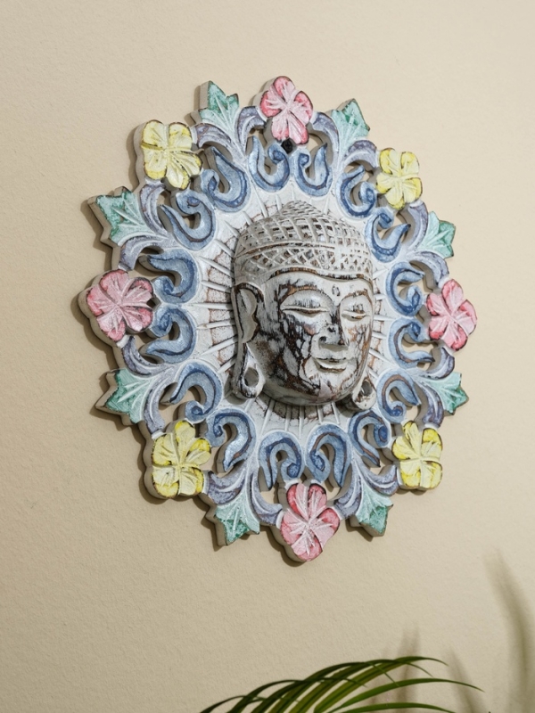 Панно резное МДФ  Панно резное МДФ "Будда", 30х30х0,6 см